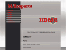 Tablet Screenshot of milesports.com